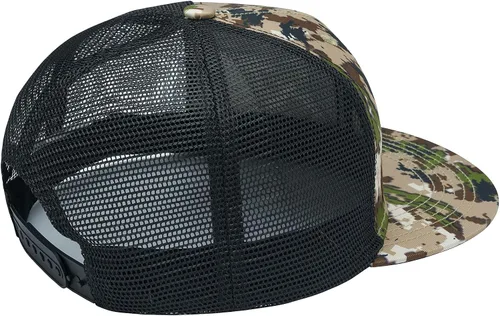 Vista 4 de BASSDASH Gorra de Camionero de Ala Plana Ajustable con Snapback y Malla para Hombres y Mujeres