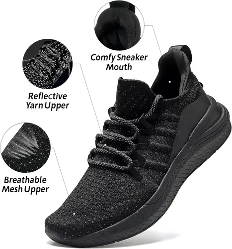 Vista 2 de Kickticks Tenis deportivos sin cordones para mujer, tenis atléticos, para correr, entrenamiento, ligeros, casuales, para gimnasio, para mujer
