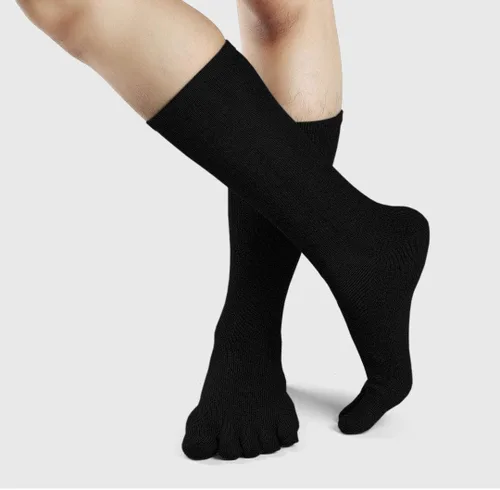Vista 6 de ZAKASA Calcetines deportivos para hombre con cojín de cinco dedos de algodón