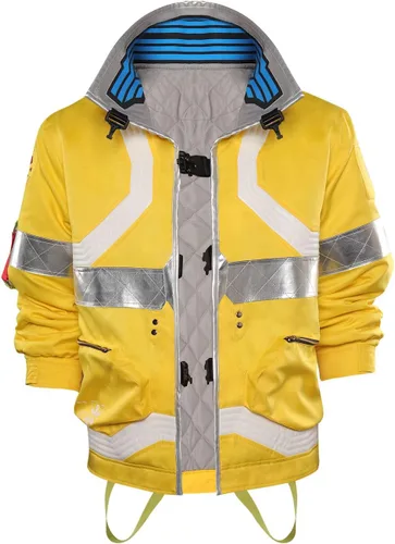 Vista 7 de Alleyon Chaqueta de David Martínez para cosplay, traje de anime, disfraz de ciberpsicosis para adultos