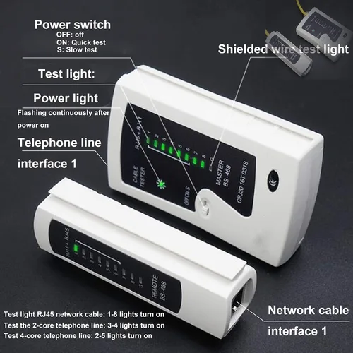 Vista 3 de TAIWAIN Crimp Network Tool for RJ45/RJ11/RJ12 Crimper Cat5/Cat7/Cat6 Crimping Pliers Cutter, Network Wire Stripper Ethernet LAN Tools Rj45 CAT5 Kit