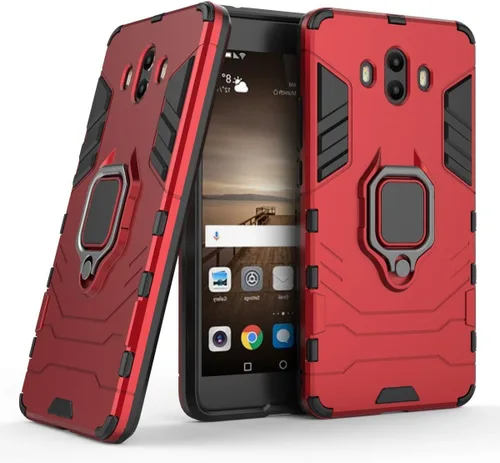 Vista 7 de Compatible con Huawei Mate 10, soporte magnético para teléfono de coche Anillo 360 Funda protectora para Huawei Mate10 (negro)