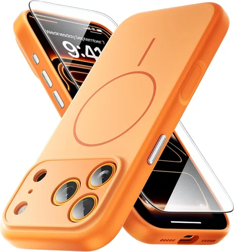 Vista 136 de Yriklso 3 en 1 Funda Magnética Fuerte para iPhone Air, 1X Protector de Pantalla + 1X Protector de Lente de Cámara, Cubierta Protectora a Prueba