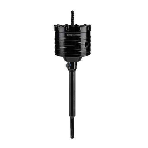 Vista 45 de Mollom Sierra perforadora para hormigón SDS Plus de 8.661 in, cortador de agujeros de alta resistencia con broca de posición central de 4.331 in