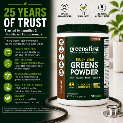 Vista 6 de Greens First Superalimentos, extractos y concentrados, poder de nutrientes ricos en antioxidantes, más de 15 porciones de frutas, 14.37 onzas 30