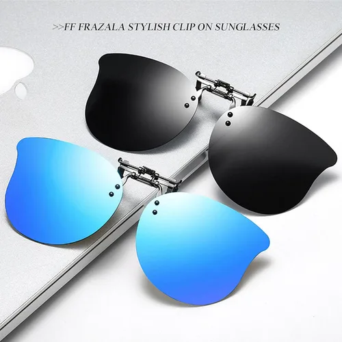 Vista 15 de Gafas de sol polarizadas con clip de ojo de gato, antirreflejos, protección UV, gafas de sol de gran tamaño sobre gafas graduadas