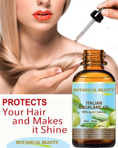 Vista 7 de Botanical Beauty SQUALANE Aceite natural sin diluir 100% puro de oliva italiano 100% ultra puro hidratante para rostro, piel, cuerpo y cabello.
