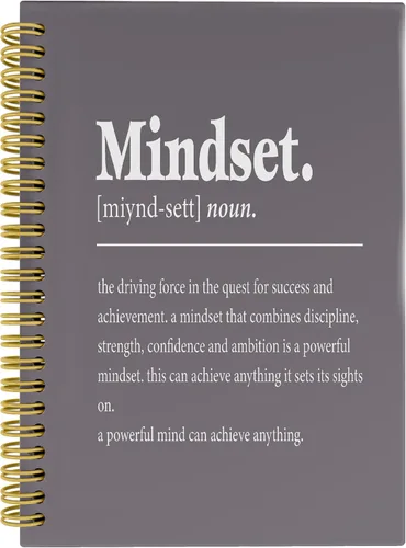 Vista 7 de Knibeo Mindset Cuadernos de Diario Inspiracionales - Cuadernos para la escuela, cuaderno inspirador encuadernado en espiral de 5.5 x 8.3 pulgadas