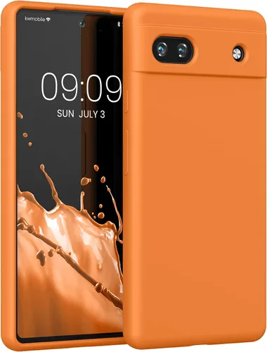Vista 20 de kwmobile Funda Compatible con Google Pixel 6 Pro - Funda de teléfono de silicona TPU con acabado suave - Azul Arrecife