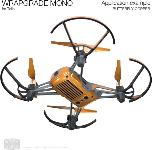 Vista 4 de Wrapgrade Mono Skin compatible con Tello (Butterfly Copper)