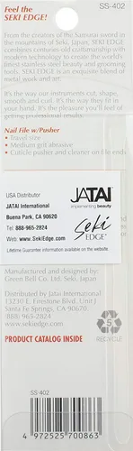 Vista 7 de SEKI EDGE SS-402- Lima de uñas con empujador