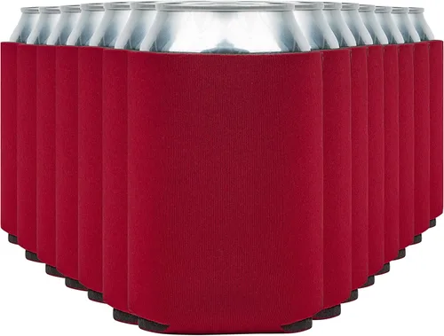 Vista 28 de Fundas enfriadoras de latas de cerveza en blanco (paquete de 14) fundas enfriadoras de latas de cerveza con aislamiento suave - Fundas negras lisas