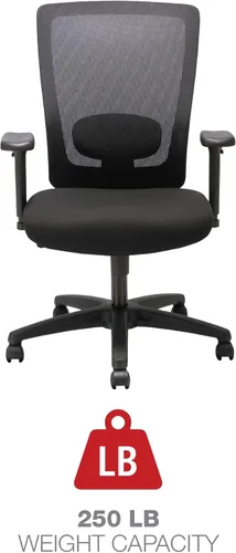 Vista 5 de Alera ALE Envy Series Silla multifunción de malla con respaldo alto, color negro