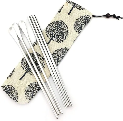 Vista 9 de JASHII Cuchara negra mate de mango largo para mezclar cócteles, cucharas de café para té helado, cucharas de café con mango largo de 8.6 pulgadas