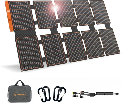 Vista 8 de FlexSolar Panel solar tipo N de 120 W (paquete de 2 unidades de 60 W), 25% de alta eficiencia, IP67 impermeable, celda de corte medio, cargador