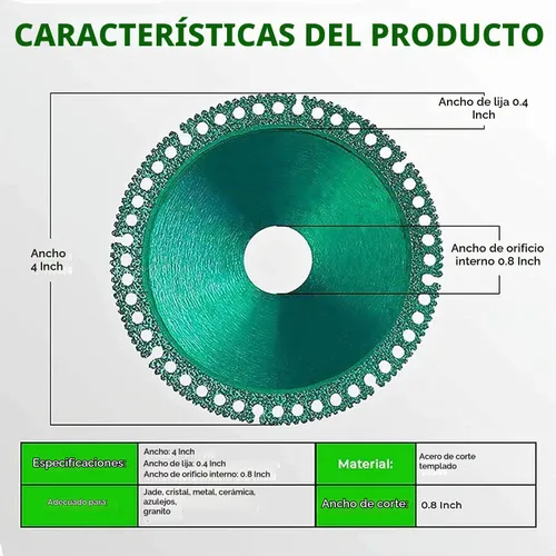 Vista 5 de Disco indestructible 3.0 - Corta todo en segundos para amoladora angular