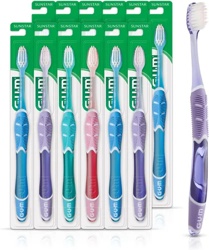 Vista 13 de GUM Technique Deep Clean Cepillo de dientes - Compacto suave - Cepillos de dientes suaves para adultos con encías sensibles - Cerdas extra finas, 1
