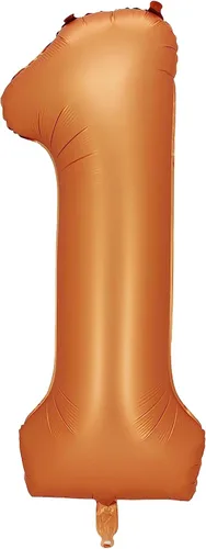 Vista 9 de Globos de aluminio naranja número 0, 40 pulgadas