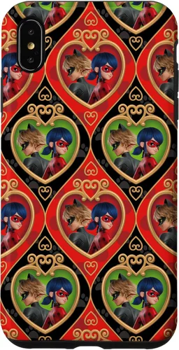 Vista 11 de Funda roja y verde para iPhone SE (2020) / 7 / 8 Miraculous Ladybug and Cat Noir The Movie