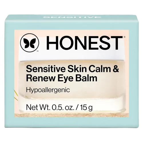 Vista 9 de Honest Beauty Sensitive Skin Calm Renew Bálsamo para ojos, hidratante, reafirmante, hipoalergénico, sin fragancia, vegano, 0.5 onzas