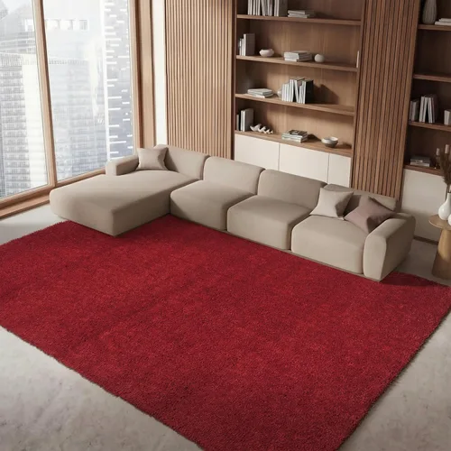 Vista 40 de SAFAVIEH Colección August Shag - Alfombra de área de 6 x 9 pies, color lila, diseño sólido, no desprende pelusa y de fácil cuidado, grosor de 1.2