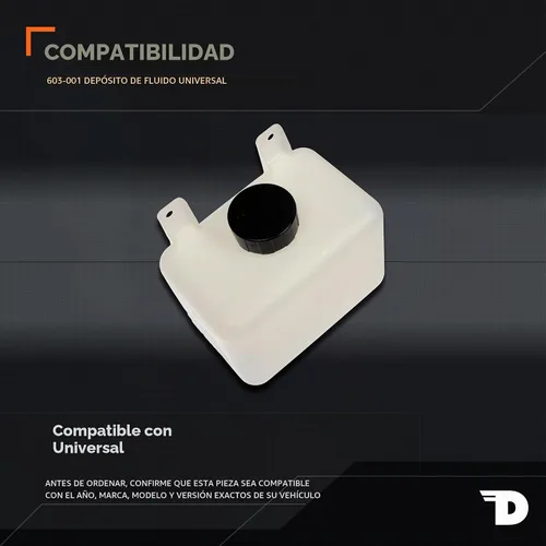Vista 2 de Dorman 603-001 Depósito de fluido universal con tapa