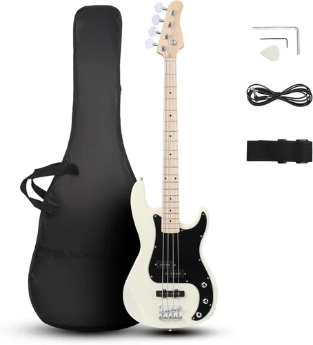 Vista 9 de Ktaxon 4 String Bass Guitar, Full-Size Electric Bass Guitar Kit(Dark Blue)