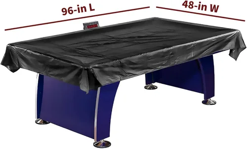Vista 2 de Hathaway Funda universal de mesa de hockey de aire para sala de juegos familiar, color negro, con ajuste universal para mesas de 6 a 7.5 pies