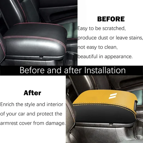 Vista 20 de YOSRTER Accesorios para Dodge Durango 2011-2018 2019 2020 Funda para reposabrazos de consola central, caja interior, decoración de reposabrazos