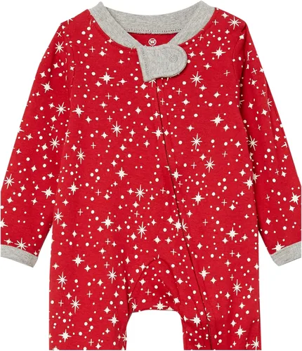 Vista 6 de HonestBaby Sleep and Play Footed Holiday Pajamas One-Piece Sleeper Zip-front Organic Cotton PJs Baby Boys, Girls, Unisex