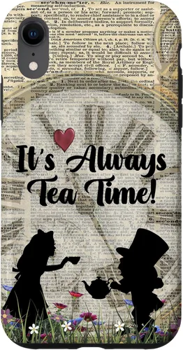 Vista 25 de iPhone 16 It's Always Tea Time! Funda Alicia y el Sombrerero Loco
