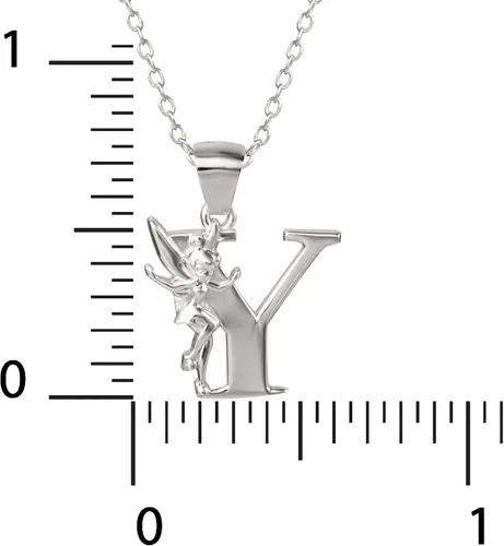 Vista 5 de Disney Collar con dije de plata con inicial de Tinkerbell no conocido