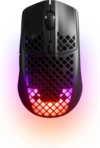 Vista 3 de SteelSeries Aerox 3 Wireless - Mouse para juegos súper ligero - Teclado para juegos Onyx y Apex 3 TKL RGB - Factor de forma compacto sin llave