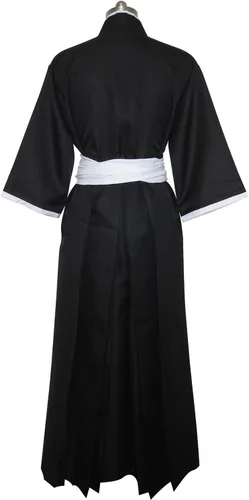 Vista 3 de Shinigami 6 División Renji Abarai Shihakusho Kimono Cosplay Disfraz