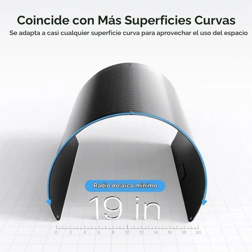 Vista 9 de Panel solar flexible 100W, ETFE de alta eficiencia del 23%