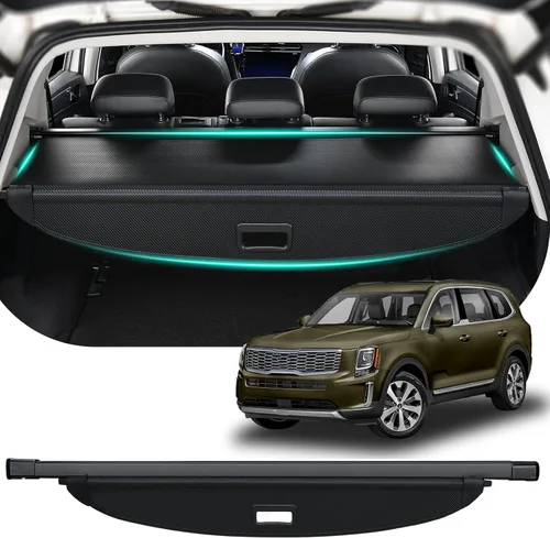 Vista 19 de Cubierta de carga para automóvil compatible con Toyota RAV4 2018 2017 2016 2015 2014 2013 SUV Accesorios, cubierta de maletero retráctil para RAV4