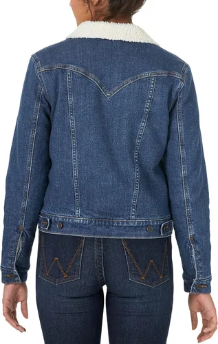 Vista 2 de Wrangler Chaqueta retro con forro de sherpa para mujer