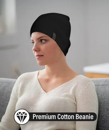 Vista 2 de Revony Gorro de quimioterapia - Suave y agradable al tacto - 100% algodón