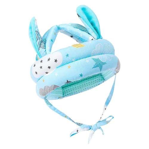Vista 9 de Bonito casco de seguridad para bebé, antigolpes, cojín para la cabeza anticolisión, suave y transpirable, para niños, protección anticaídas