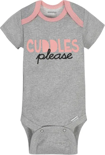 Vista 6 de Onesies Brand Paquete de 8 mamelucos de manga corta para bebé niñas