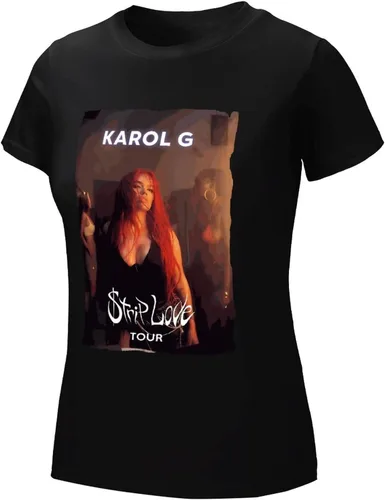 Vista 6 de Camiseta casual para mujer, camisetas gráficas de moda, cuello redondo, camisetas de verano