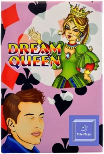 Vista 2 de MilesMagic Truco de magia Dream Queen Truco de tarjeta de ilusión de mentalismo de mago Efecto de predicción de reina fácil de realizar