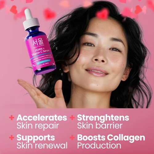 Vista 2 de SeoulCeuticals PDRN Serum Salmon DNA Vitamina C Suero – Cuidado de la Piel Coreano Anti-Envejecimiento PDNR Reparación de la Piel – K Beauty PDRM