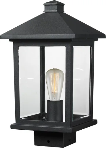Vista 2 de Z-Lite 1 luz de montaje de poste 531PHMS-ORB