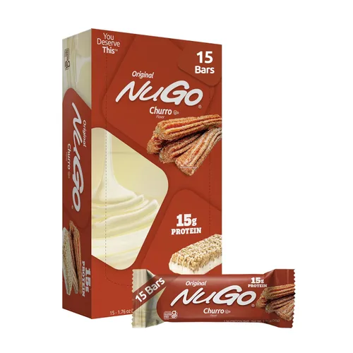 Vista 21 de NuGo Barra de proteínas, café, 0.39 oz de proteína, sin gluten, 15
