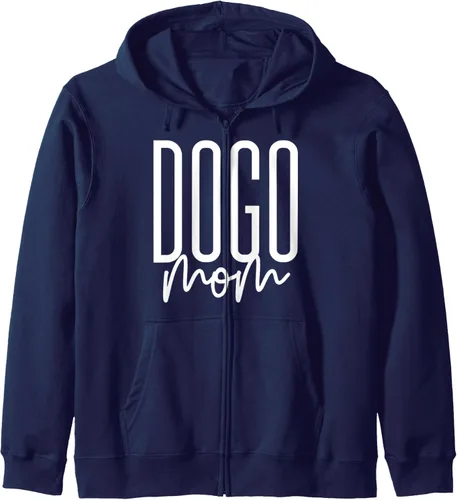 Vista 4 de Dogo Argentino Mom Dog Mama Dogo Argentino Zip Hoodie