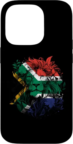 Vista 17 de South African Flag Vintage Lion South Africa Pride Leeu Case for iPhone 17