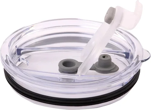 Vista 5 de Tapa combinada de 30 onzas de repuesto para tazas al vacío, se adapta a Yeti Ozark Rocky Polar Drifter (1 tapa con pajilla)
