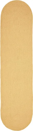 Vista 45 de BNM - Alfombra ovalada bohemia para interiores y exteriores con patrón trenzado sólido, perfecta para patio trasero, patio, oficina, sala de estar
