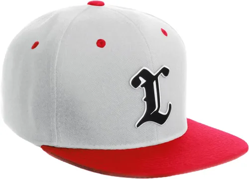 Vista 1484 de Daxton Gorra clásica con visera de billete plano con letras del alfabeto inglés antiguo de la A a la Z